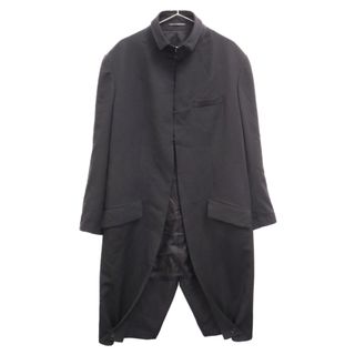 ヨウジヤマモト(Yohji Yamamoto)のYohji Yamamoto POUR HOMME ヨウジヤマモト プールオム プールオム 22AW LOOK2 K-シワギャバ前ホックJK ウールコート HE-J12-100-2A ブラック(フライトジャケット)