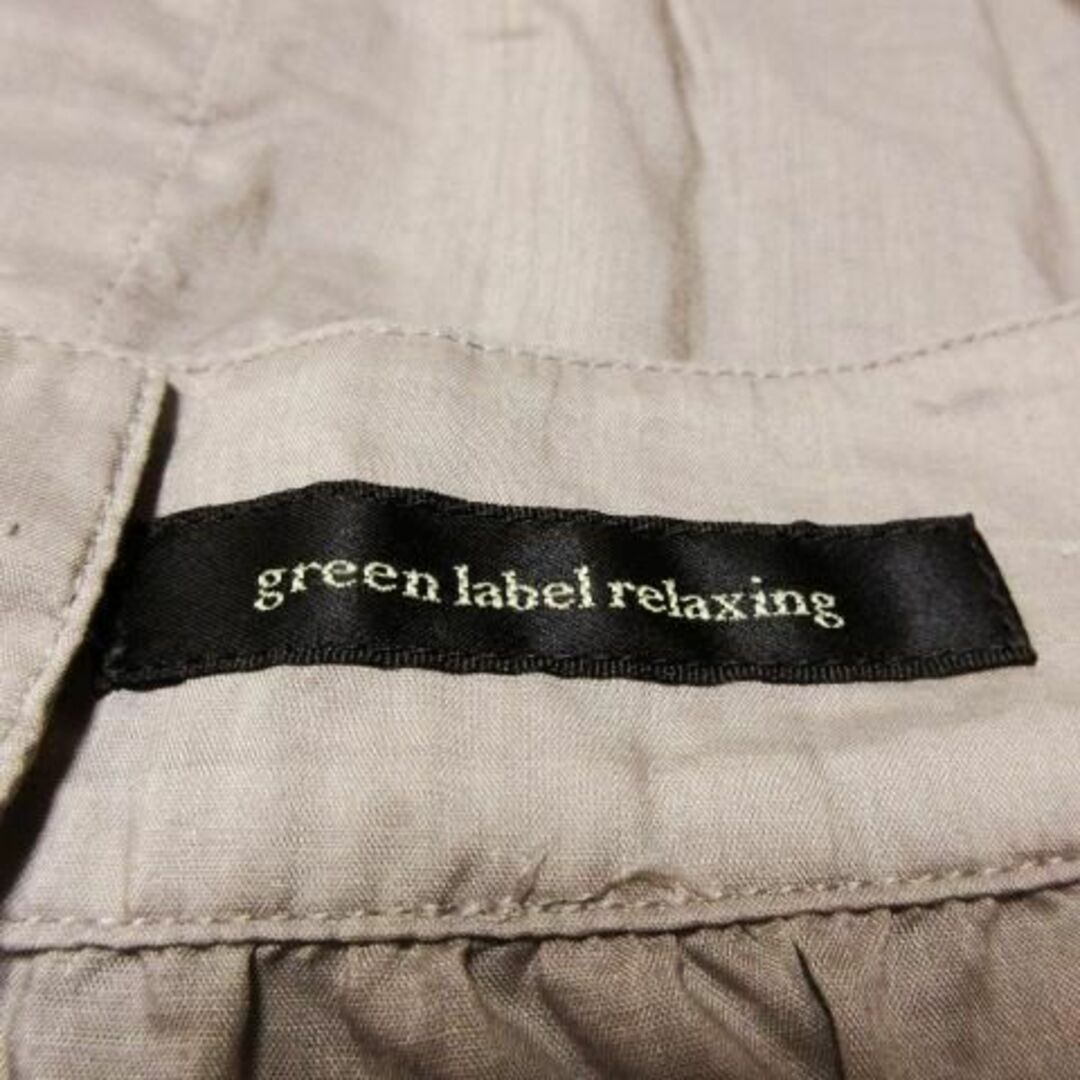 UNITED ARROWS green label relaxing(ユナイテッドアローズグリーンレーベルリラクシング)のグリーンレーベルリラクシング バックボタンCS ベージュ 230502CK5A レディースのトップス(シャツ/ブラウス(半袖/袖なし))の商品写真