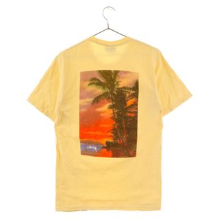 ステューシー(STUSSY)のSTUSSY ステューシー ISLE O DREAMS PHOTO TEE バックプリント パームツリー クルーネック半袖Tシャツ イエロー(Tシャツ/カットソー(半袖/袖なし))