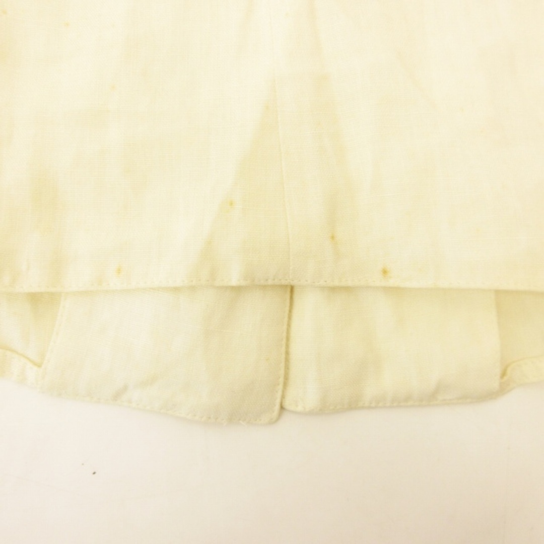 Giorgio Armani(ジョルジオアルマーニ)のジョルジオアルマーニ カジュアルシャツ ブラウス リネン イタリア製 白 46 レディースのトップス(シャツ/ブラウス(長袖/七分))の商品写真