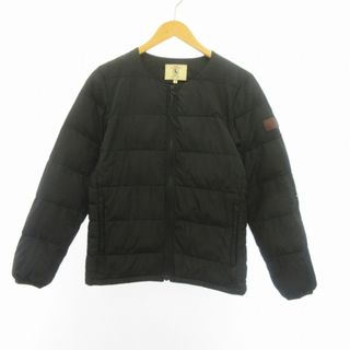 エーグル(AIGLE)のエーグル AIGLE 中綿ジャケット ブルゾン インナー 黒 M ■GY31(ダウンジャケット)