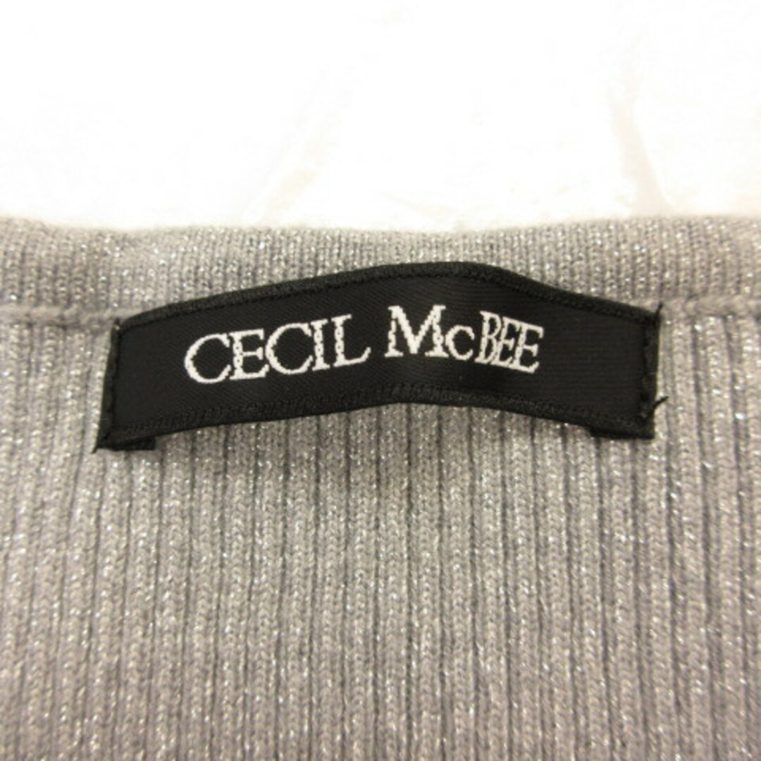 CECIL McBEE(セシルマクビー)のセシルマクビー CECIL McBEE ニット セーター 長袖 リブ グレー M レディースのトップス(ニット/セーター)の商品写真