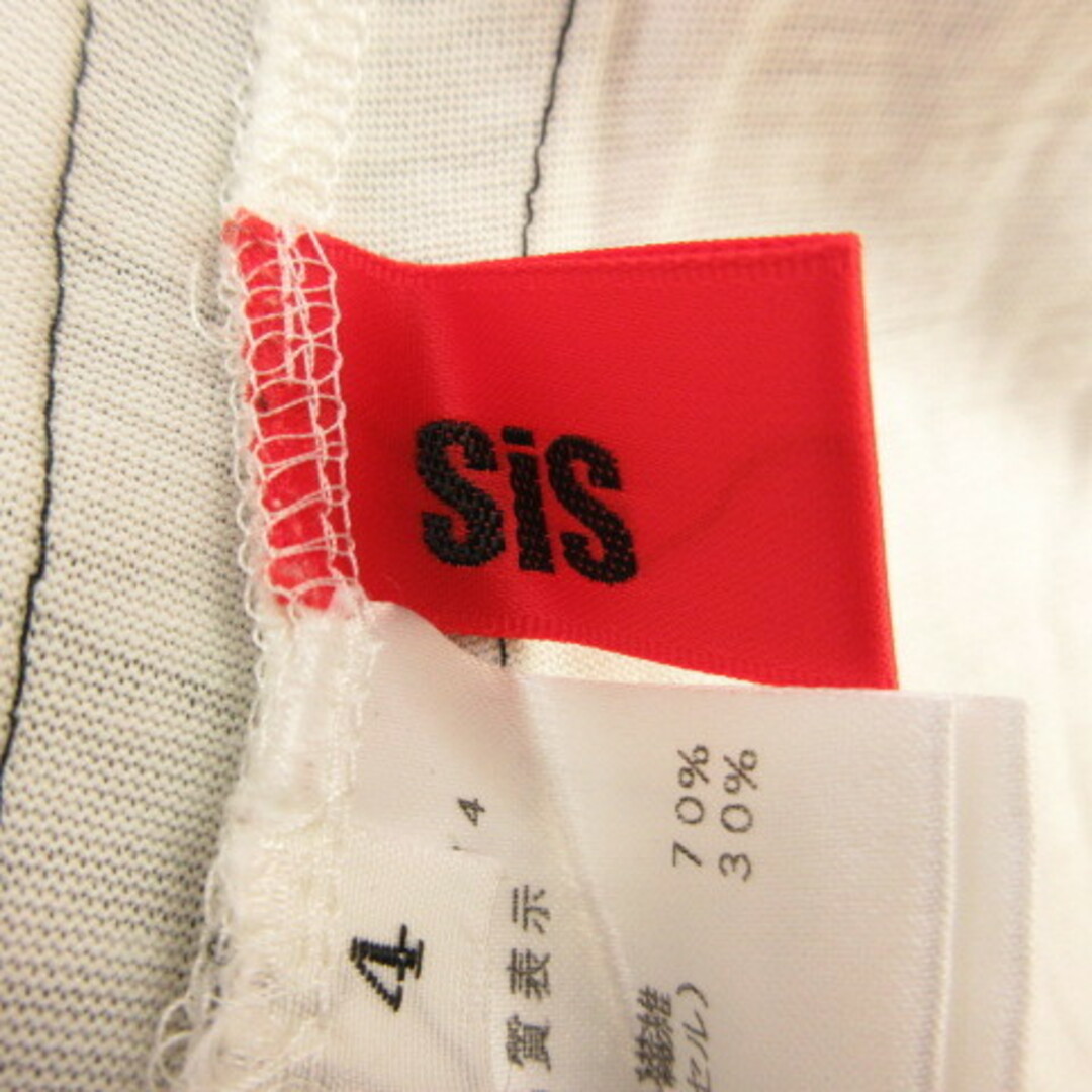 other(アザー)のSiS カットソー Tシャツ 長袖 プリント オフホワイト 白 4 レディースのトップス(Tシャツ(長袖/七分))の商品写真