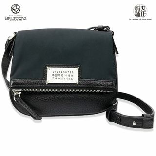 マルタンマルジェラ(Maison Martin Margiela)のMaison Margiela メゾン・マルジェラ 5ACポシェット 2020秋冬 S56WF0151 斜め掛け レザー/ナイロン 黒 ショルダーバッグ 肩掛け レディース マルタン ブラック【中古】【ブリルトワーゼ】【丸正質舗】【質屋】（M211793）(ショルダーバッグ)