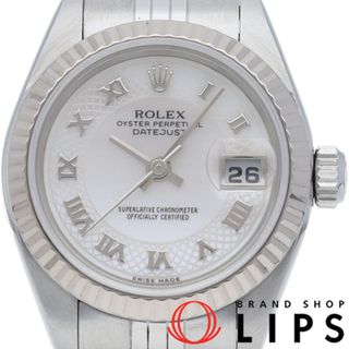 ロレックス(ROLEX)のロレックス デイトジャスト レディース時計 シェル デコレーション Datejust Ladies 79174NRD(A) 箱 保証書 K18WG/SS レディース時計 パール 仕上げ済 美品 【中古】(腕時計)