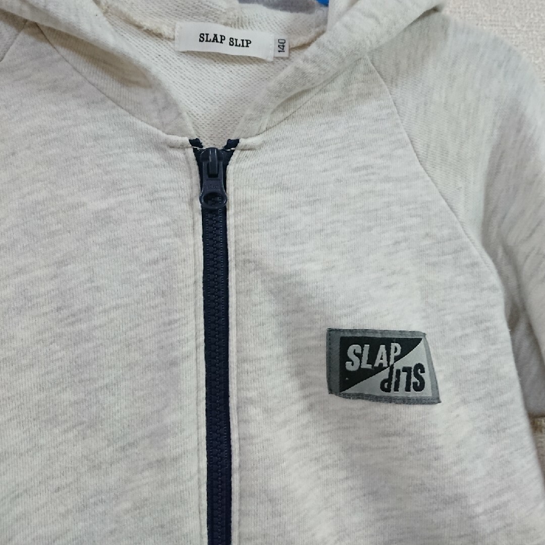 SLAP SLIP(スラップスリップ)のSLAP SLIP ジップアップ スウェットパーカー 140cm キッズ/ベビー/マタニティのキッズ服男の子用(90cm~)(カーディガン)の商品写真