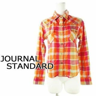 ジャーナルスタンダード(JOURNAL STANDARD)のジャーナルスタンダード ウエスタンチェックシャツ オレンジ 230509CK8A(シャツ/ブラウス(長袖/七分))