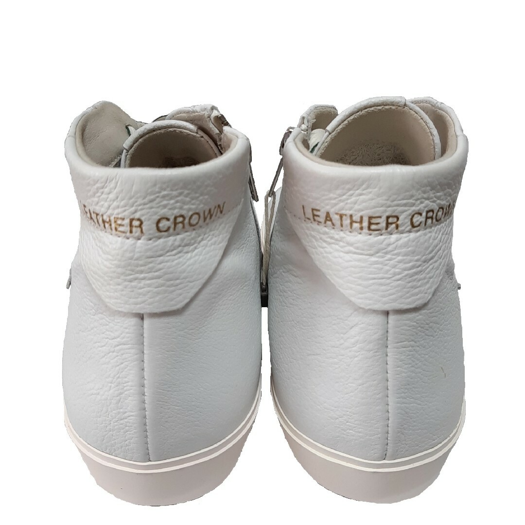 GOLDEN GOOSE(ゴールデングース)の定価約5万 新品☆LEATHER CROWN ハイカットレザースニーカー メンズの靴/シューズ(スニーカー)の商品写真