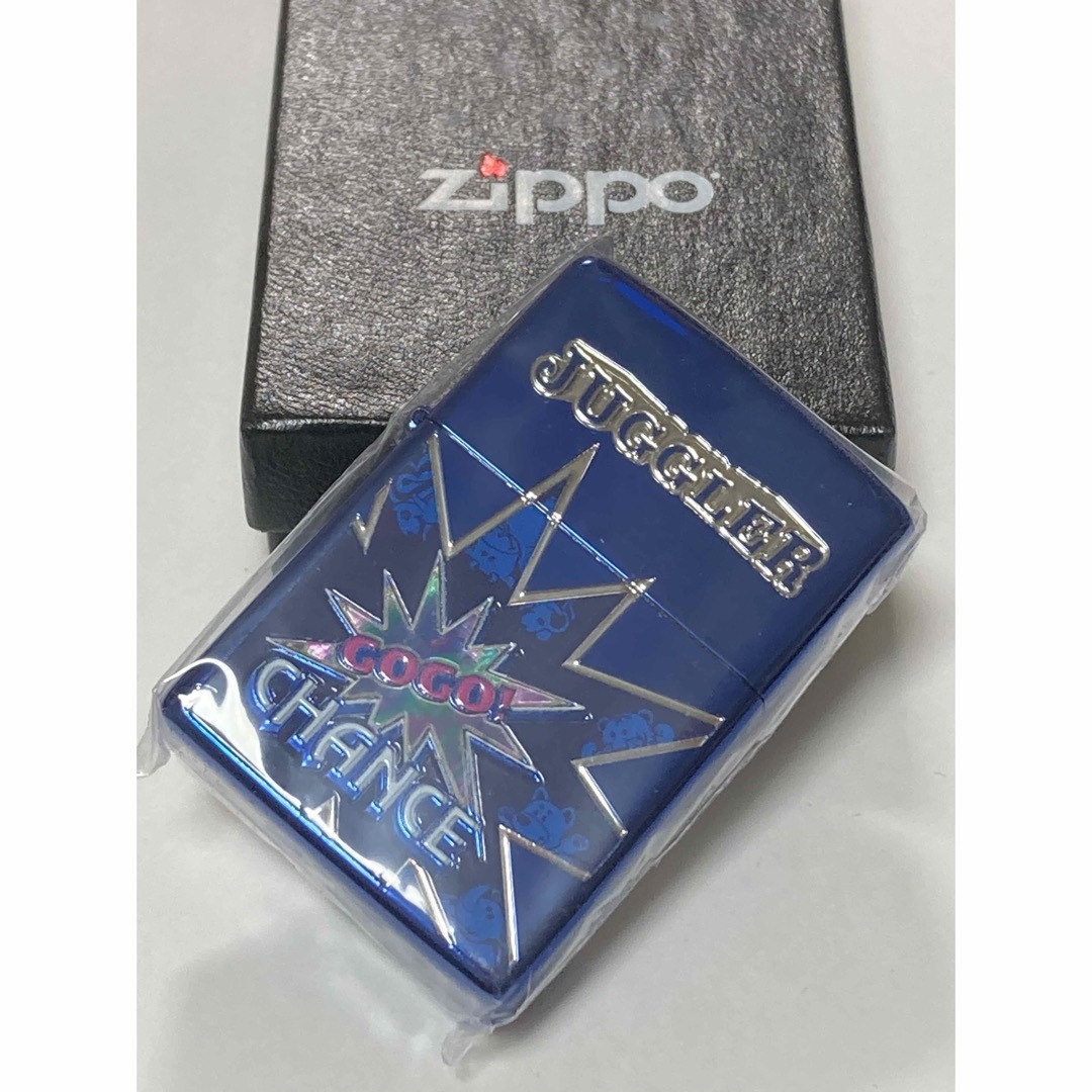 ジャグラー juggler GOGOランプ シェル ブルー パチスロ ZIPPO エンタメ/ホビーのテーブルゲーム/ホビー(パチンコ/パチスロ)の商品写真