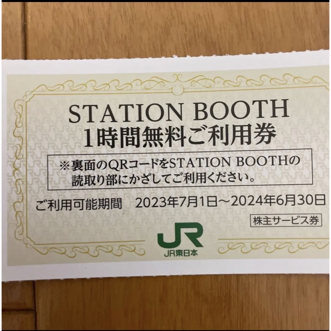 ミニレター込！JR東日本STATION BOOTH 1時間無料券  5枚 チケットの施設利用券(その他)の商品写真