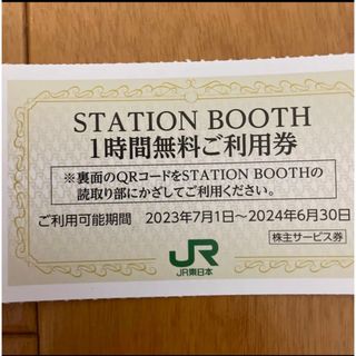 ミニレター込！JR東日本STATION BOOTH 1時間無料券  5枚(その他)