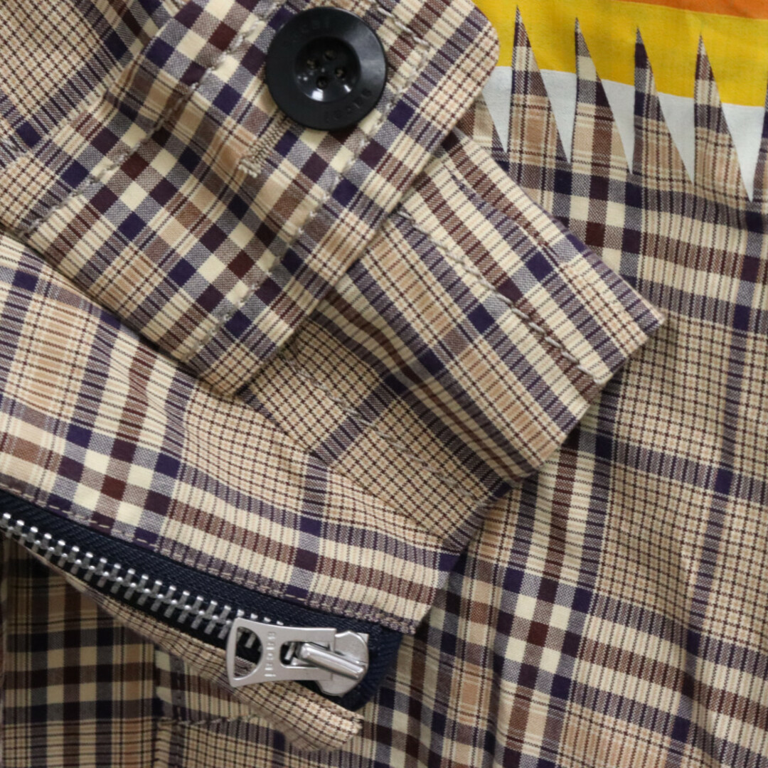 sacai(サカイ)のSacai サカイ 19SS × PENDLETON Check Coat ペンドルトン サイドジップ チェック ステンカラーコート マルチカラー 19-01933M メンズのジャケット/アウター(ステンカラーコート)の商品写真