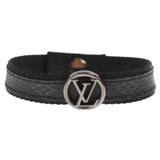 ルイヴィトン(LOUIS VUITTON)のLOUIS VUITTON ルイヴィトン モノグラムエクリプス ブラスレ・LVサークル ブレスレット ブラック M6549E/ BC1252(ブレスレット)