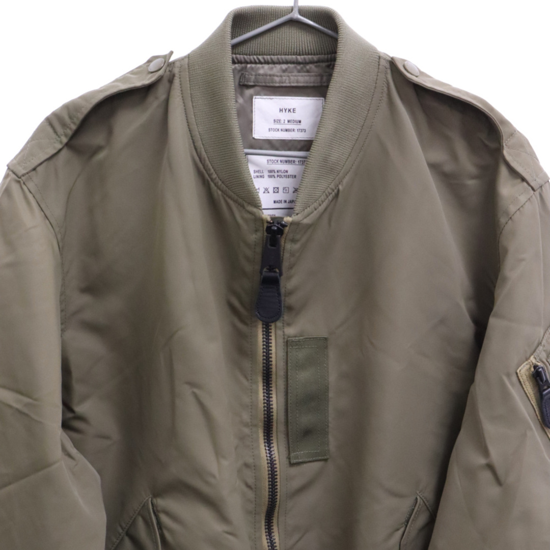 HYKE - HYKE ハイク 23SS TYPE L-2A JACKET ナイロン MA-1 HYKE - HYKE ハイク 23SS TYPE L-2A JACKET ナイロン MA-1
