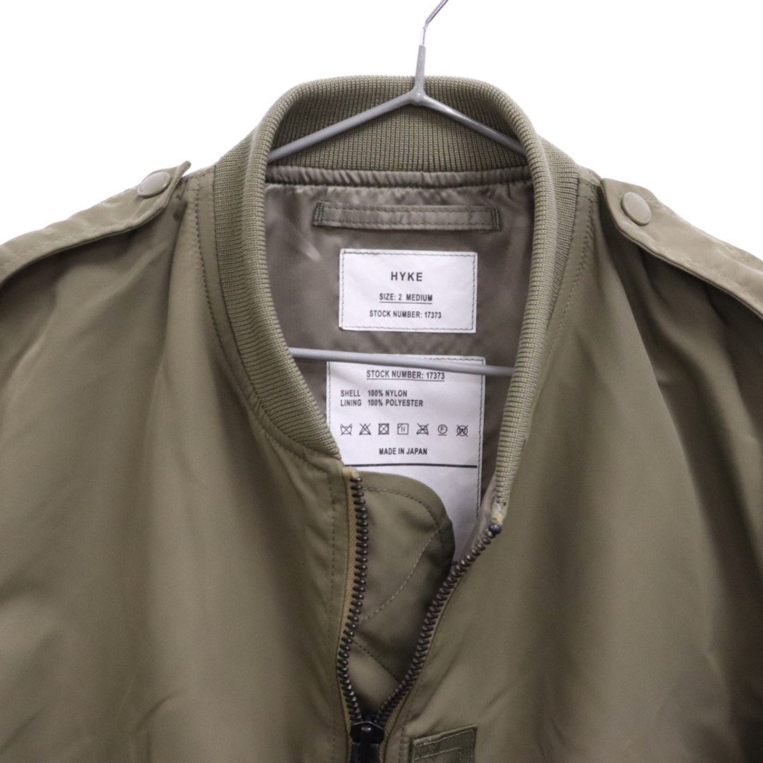 HYKE - HYKE ハイク 23SS TYPE L-2A JACKET ナイロン MA-1 HYKE - HYKE ハイク 23SS TYPE L-2A JACKET ナイロン MA-1