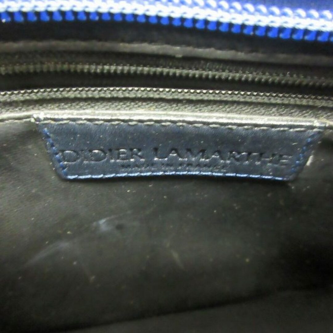 other(アザー)のDIDIER LAMARTHE 型押し ショルダーバッグ レザー 青 ■GY31 レディースのバッグ(ショルダーバッグ)の商品写真