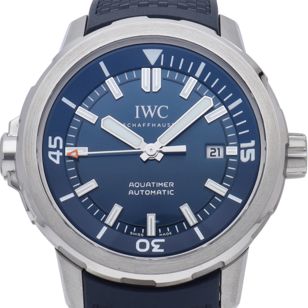 IWC(インターナショナルウォッチカンパニー)のインターナショナルウォッチカンパニー IWC アクアタイマー オートマティック Aquatimer Automatic IW328801 箱 保証書 SS/ラバー メンズ時計 ブルー 仕上げ済 美品 【中古】 メンズの時計(その他)の商品写真