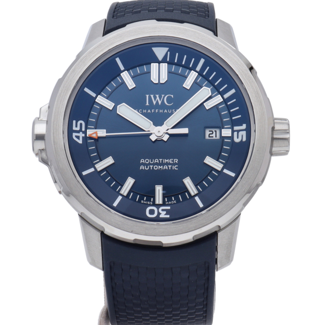 IWC(インターナショナルウォッチカンパニー)のインターナショナルウォッチカンパニー IWC アクアタイマー オートマティック Aquatimer Automatic IW328801 箱 保証書 SS/ラバー メンズ時計 ブルー 仕上げ済 美品 【中古】 メンズの時計(その他)の商品写真