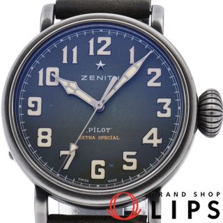 ゼニス(ZENITH)のゼニス パイロット タイプ 20 エクストラ スペシャル ウォッチ 40mm 世界限定250本「1/250」 Pilot Type XX Extra Special 40mm Limited Edition 11.1943.679/63.C800 箱 保証書 SS/革 メンズ時計 ブラック 美品 【中古】(その他)