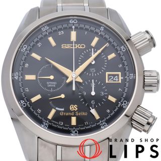 セイコー(SEIKO)のセイコー グランドセイコー スプリングドライブ クロノグラフ 43.5mm Grand Seiko Spring Drive Chronograph SBGC005/9R86-0AC0 箱 保証書 チタン メンズ時計 ブラック 美品 【中古】(その他)