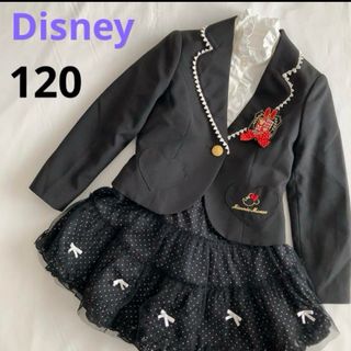 ディズニー(Disney)の【美品】 ディズニー フォーマルスーツ 120 女の子 ブラック かわいい 黒(ドレス/フォーマル)