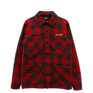 Subciety サブサエティ チェック柄 シャツジャケット レッド