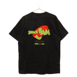 ウィンダンシー(WIND AND SEA)のWIND AND SEA ウィンダンシー ×Space Jam スペースジャム バックプリント 半袖Tシャツ カットソー ブラック(Tシャツ/カットソー(半袖/袖なし))