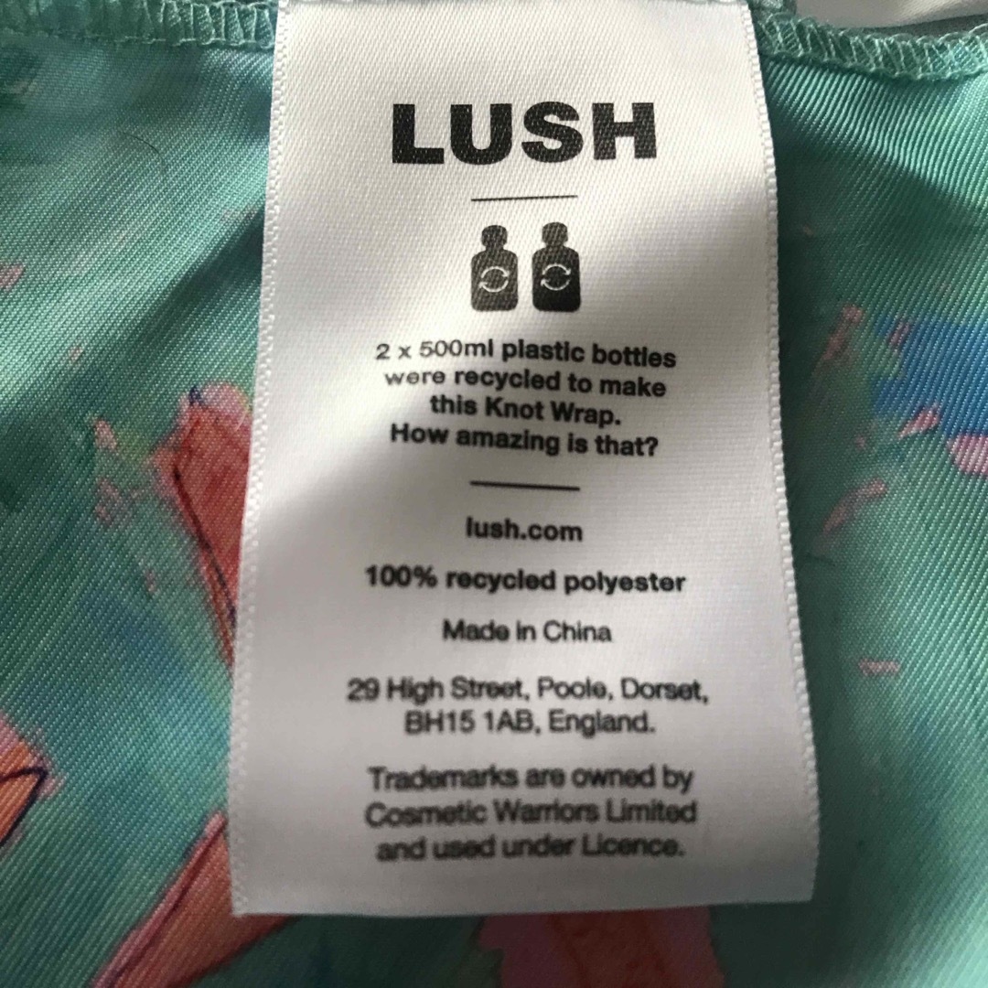 LUSH(ラッシュ)のLUSH ノットラップ　バンダナ　スカーフ レディースのファッション小物(バンダナ/スカーフ)の商品写真