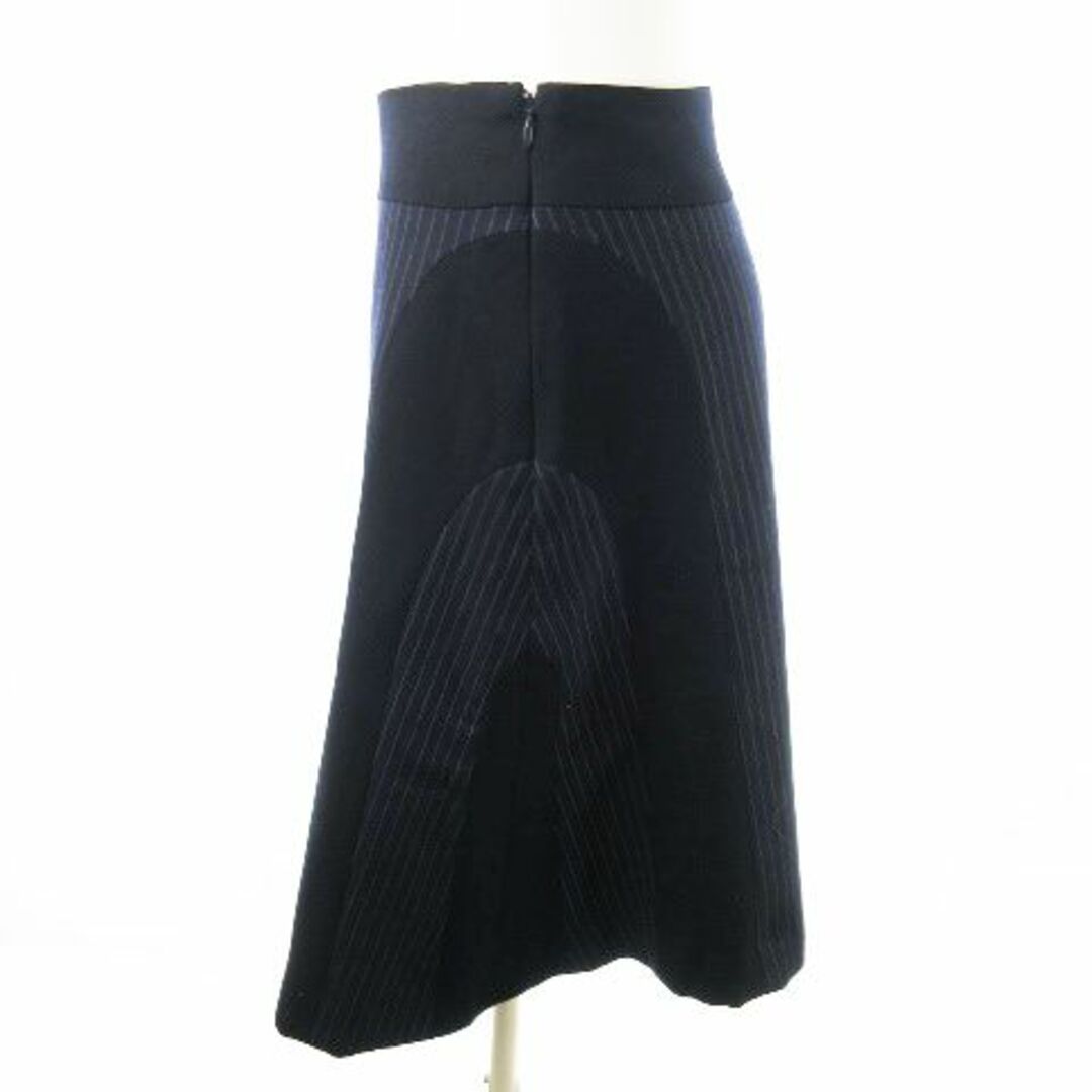 UNITED ARROWS(ユナイテッドアローズ)のユナイテッドアローズ ひざ丈スカート ウール 38 紺 210702AO4A レディースのスカート(ひざ丈スカート)の商品写真