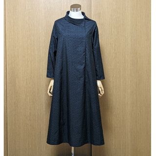 SOLD　着物リメイク　ワンピース　大島紬　M〜L(ひざ丈ワンピース)