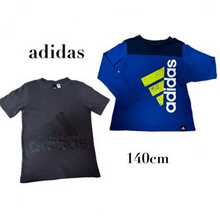 アディダス(adidas)の【アディダス】男の子 ボーイズ ジュニア長袖 半袖　ロゴTシャツ 140cm(Tシャツ/カットソー)