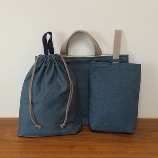 【げいりーさん様専用】レッスンバッグ、着替え袋、上履き入れ ハンドメイド(バッグ/レッスンバッグ)