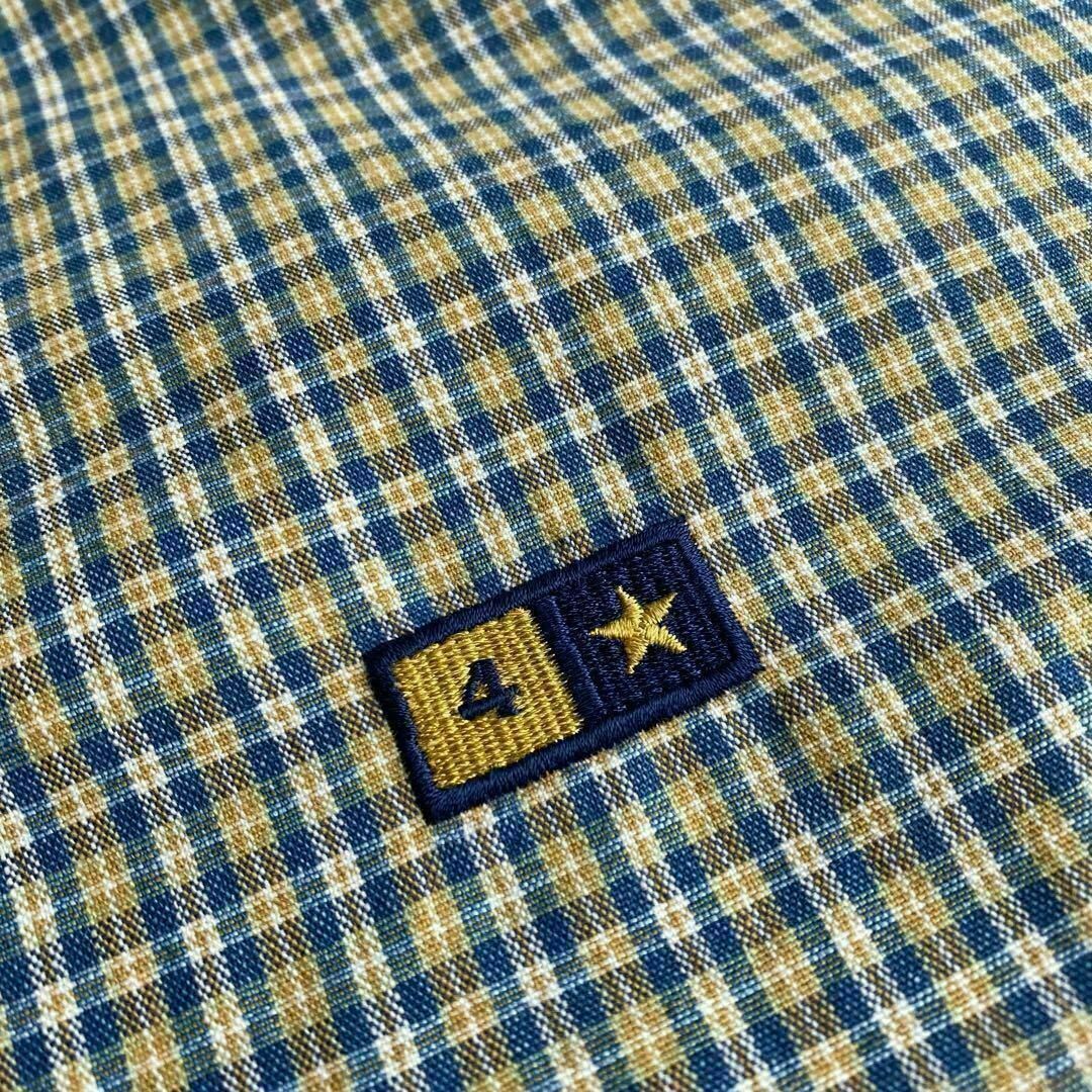【超希少】 フォースター　ボタンダウンシャツ　チェック　ロゴ刺繍　XL相当 メンズのトップス(シャツ)の商品写真