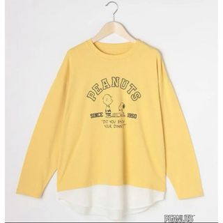 ラブトキシック(lovetoxic)のラブトキ ピーナッツコラボ レイヤード風 ロンT(Tシャツ/カットソー)