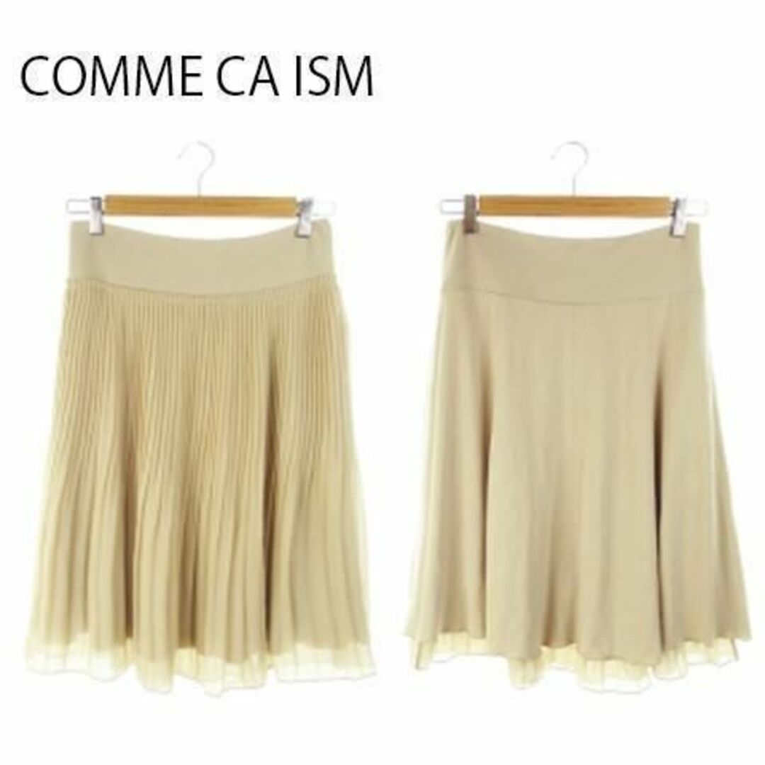 COMME CA ISM(コムサイズム)のコムサイズム プリーツスカート リバーシブル シフォン 230530AH15A レディースのスカート(ひざ丈スカート)の商品写真