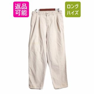 リーバイス(Levi's)の90s USA製 ドッカーズ コットン キャンバス パンツ メンズ 32 32/ 90年代 オールド DOCKERS Levis スラックス 2タック ストレート べージュ(その他)