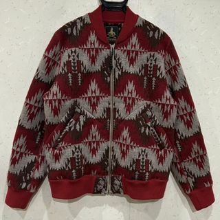 ヒステリックグラマー(HYSTERIC GLAMOUR)の＊HYSTERIC GLAMOUR ヒスガール 総柄 ニット ブルゾン M(ブルゾン)