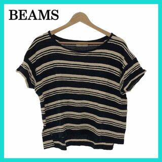 ビームス(BEAMS)の美品 BEAMS ビームス トップス カットソー 半袖 レディース ボーダ(Tシャツ(半袖/袖なし))
