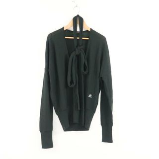 バレンシアガ(Balenciaga)の美品 BALENCIAGA バレンシアガ ニット 40 毛100％ 深緑 セーター Vネック レディース AO1635A57 (ニット/セーター)