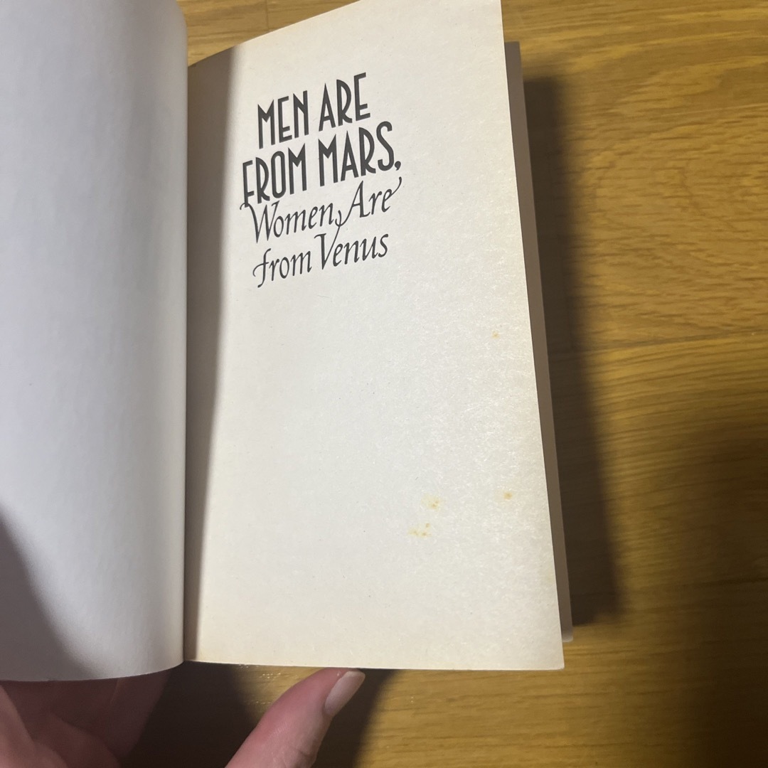 ※はなこ様専用※ ＭＥＮ　ＡＲＥ　ＦＲＯＭ　ＭＡＲＳ，ＷＯＭＥＮ　ＡＲＥ　ＦＲ エンタメ/ホビーの本(洋書)の商品写真