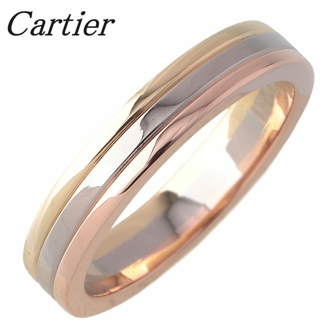 Cartier(カルティエ)のカルティエ トリニティ ウェディング リング ルイカルティエ ヴァンドーム #47 750 スリーカラー 幅3.4mm 新品仕上げ済 Cartier【15921】 レディースのアクセサリー(リング(指輪))の商品写真