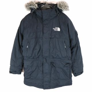 THE NORTH FACE ノースフェイス マクマードパーカー ダウンジャケット アウトドア キャンプ アウター ブラック (メンズ M) 中古 古着 O0191