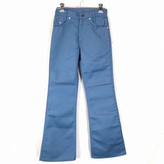 リーバイス(Levi's)の70年代 Levi's リーバイス BIG E STA‐PREST スタプレ フレアパンツ アメカジ ブルー (レディース 12)  O0176(その他)