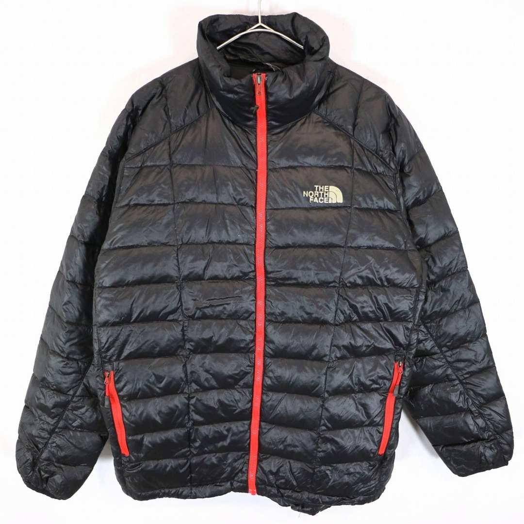 THE NORTH FACE(ザノースフェイス)のTHE NORTH FACE ノースフェイス SUMMIT SERIES ダウンジャケット アウトドア キャンプ 防寒  ブラック (メンズ M相当)  O1157 中古 古着 メンズのジャケット/アウター(スタジャン)の商品写真