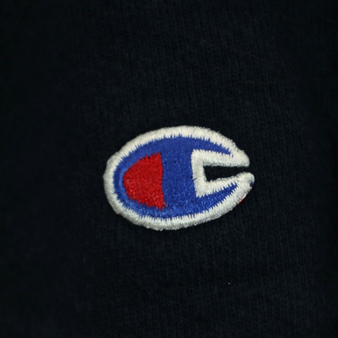 Champion(チャンピオン)の90年代 USA製 Champion チャンピオン リバースウィーブ スウェット 防寒  アメカジ ネイビー (メンズ XL)  O1463 中古 古着 メンズのトップス(スウェット)の商品写真