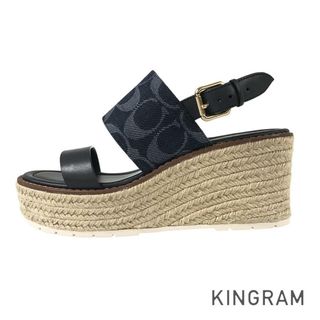 COACH - コーチ KAMI DENIM WEDGE C3835 レディース サンダル