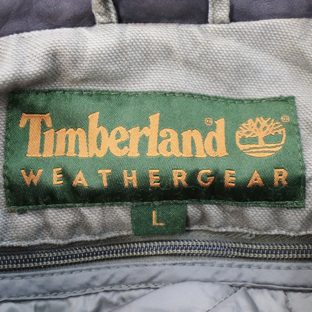 Timberland(ティンバーランド)の90年代 Timberland ティンバーランド カバーオール アウトドア カーキ (メンズ L)  O5525 中古 古着 メンズのジャケット/アウター(その他)の商品写真