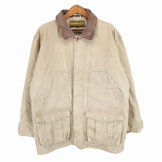 ティンバーランド(Timberland)の90年代 Timberland ティンバーランド カバーオール アウトドア カーキ (メンズ L)  O5525 中古 古着(その他)