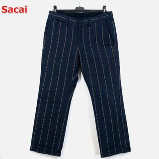 sacai - 【良品】sacai　シボ生地クロップドパンツ　サカイ