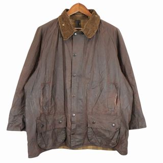 バーブァー(Barbour)の90年代 Barbour バブアー BEAUFORT オイルドジャケット 防水 チンストラップ 3ワラント ブラウン (メンズ C48-122CM) 中古 古着 O5497(その他)